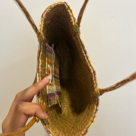 Multicolor Straw Small Bag Purse - Picture 4 of 5